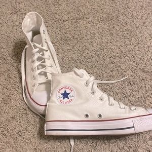 High top white Converse